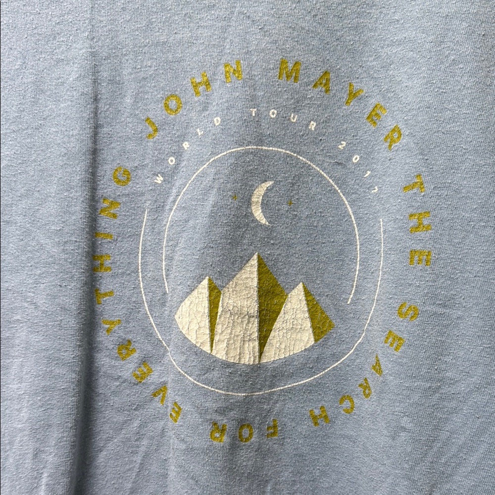 Comfort Colors Blue Tee with Gold Graphic
